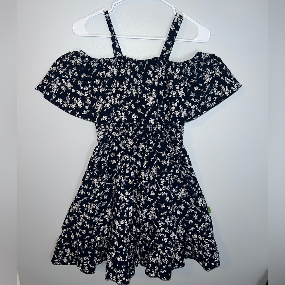 ROMWE - Blue Floral Print Dress - Size S (4)